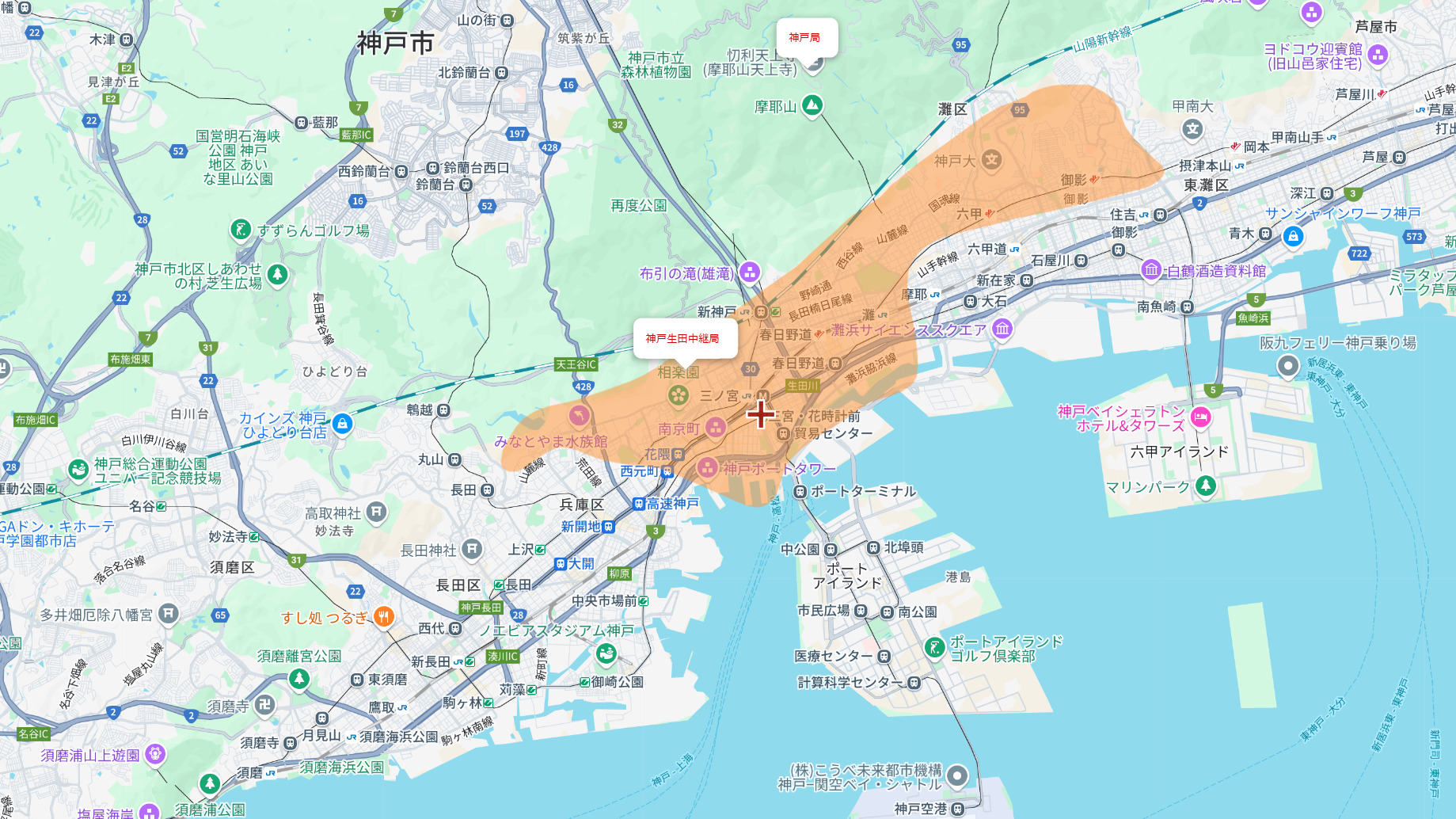 京都市の電波事情